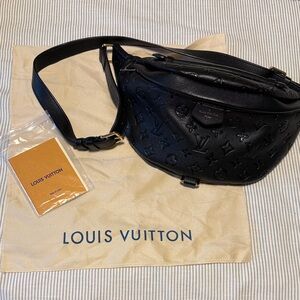 Not authentic LV Black Bum Bag